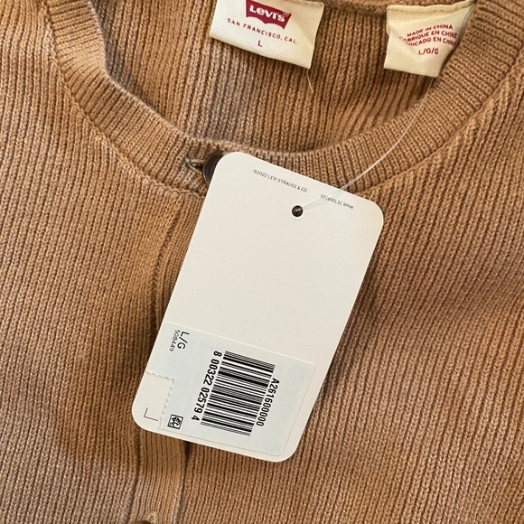 Levi's NWT Cropped Camel Cardigan - Picture 4 of 4